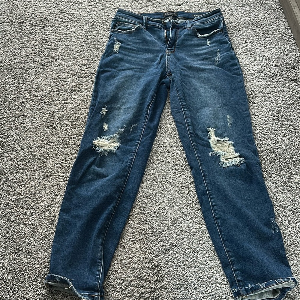 Distressed jeans